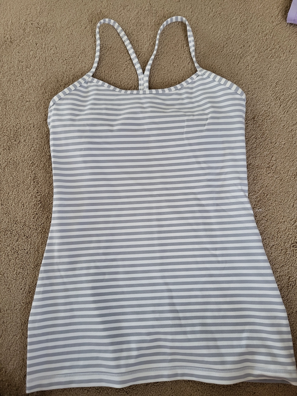Striped Gray & White Kids One-Piece Swimsuit